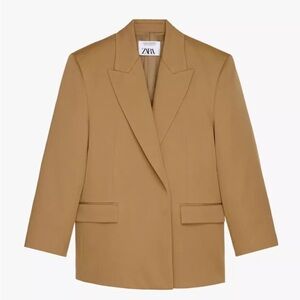 Zara limited edition a/w 2022 100% wool oversized blazer